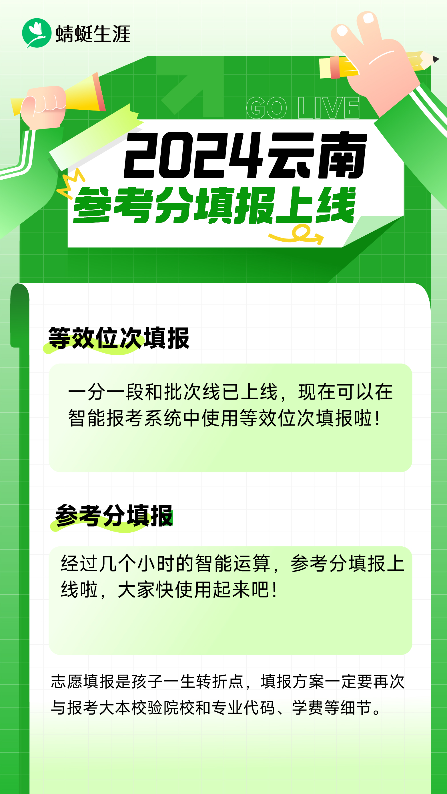 云南【参考分填报发布公告】🎉