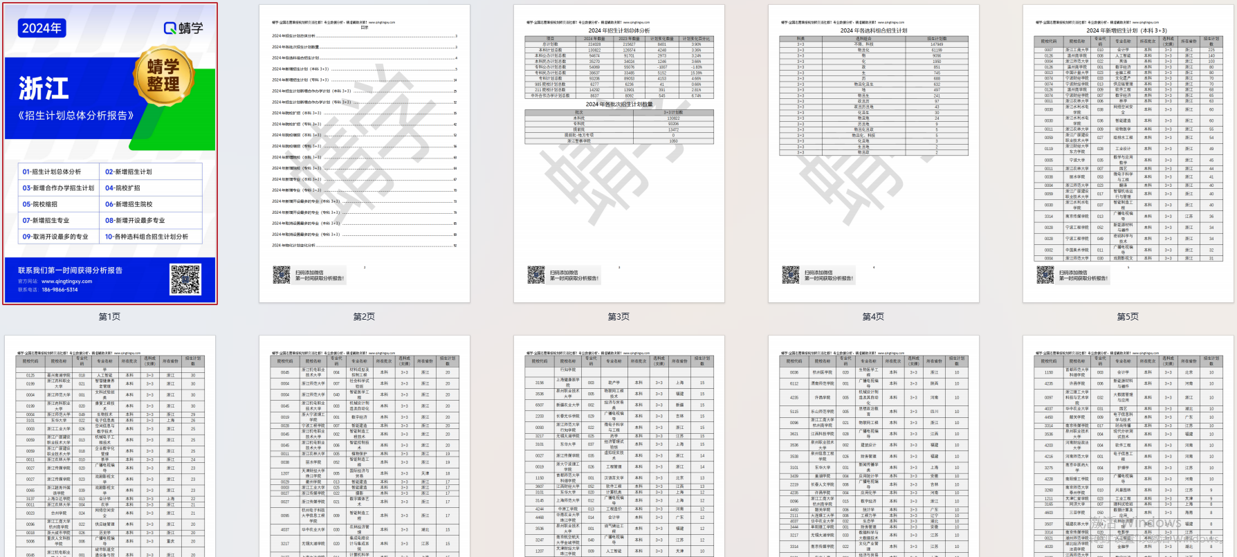 【蜻学整理】2024浙江招生计划总体分析报告（报考必备）