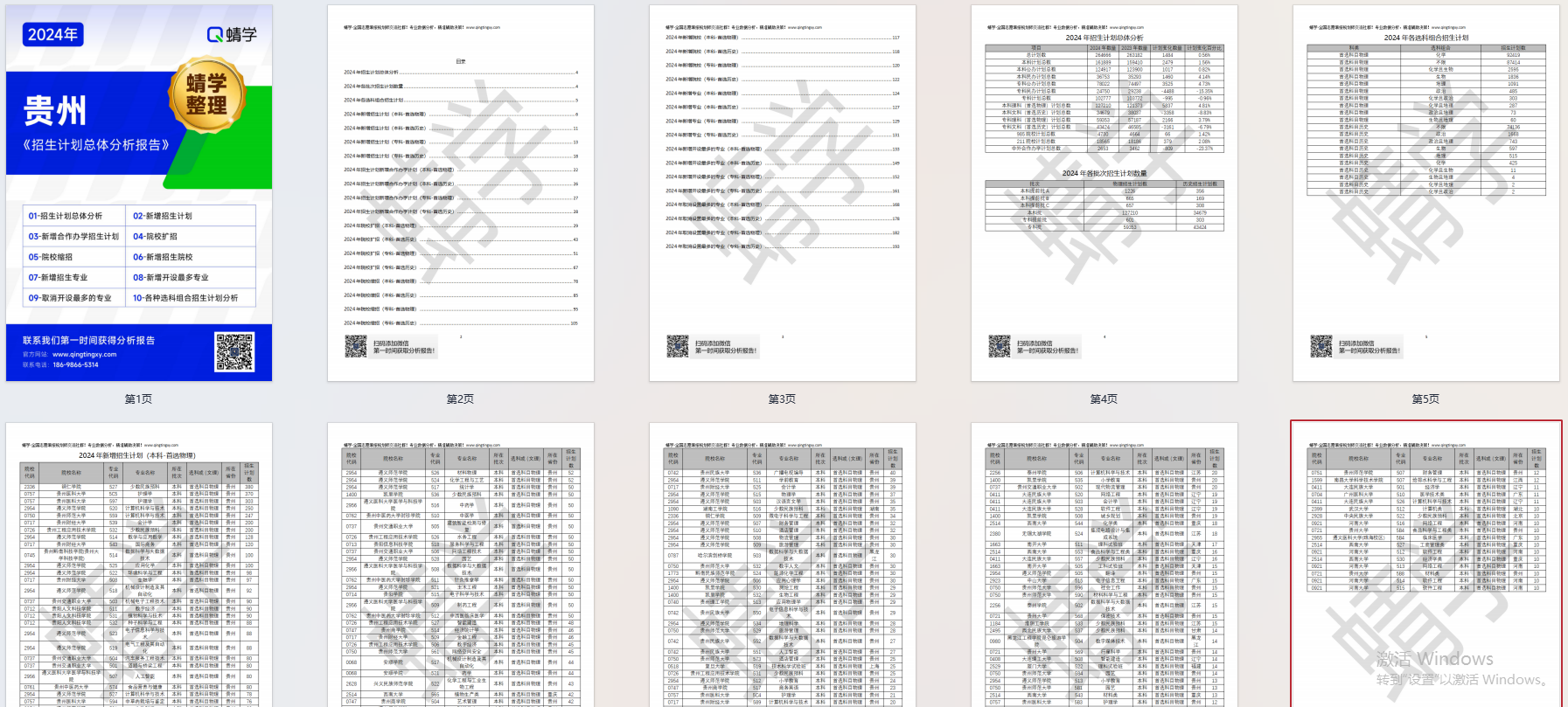 【蜻学整理】2024贵州招生计划总体分析报告（报考必备）