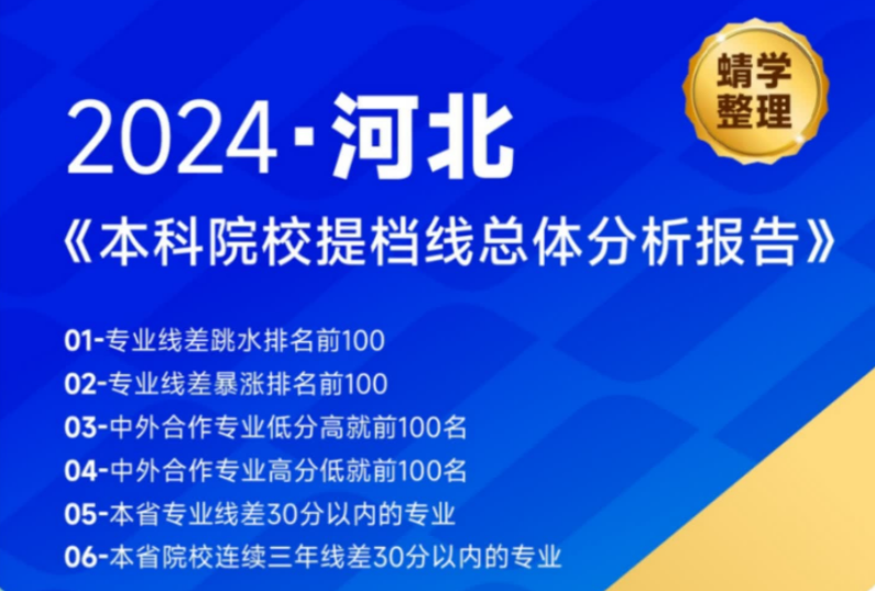 【提档线】2024年河北本科批提档线总体分析报告