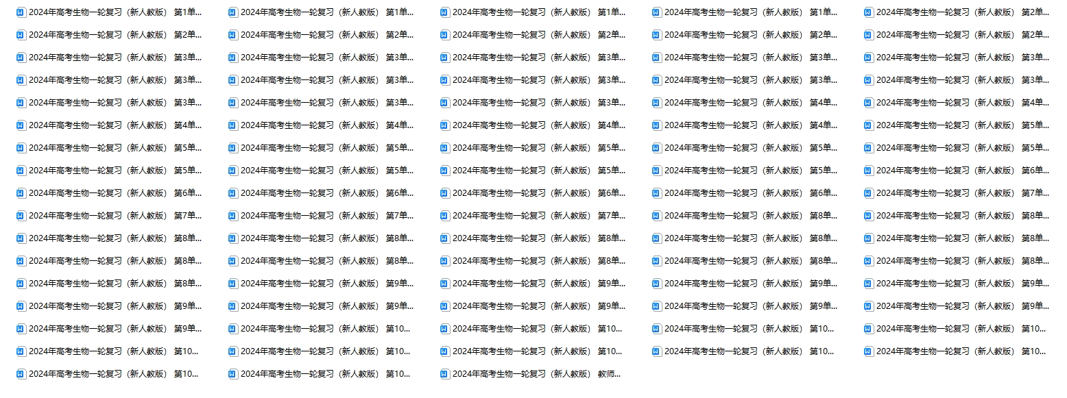 【复习资料】2024年高考生物一轮复习（新人教版）知识点讲解！