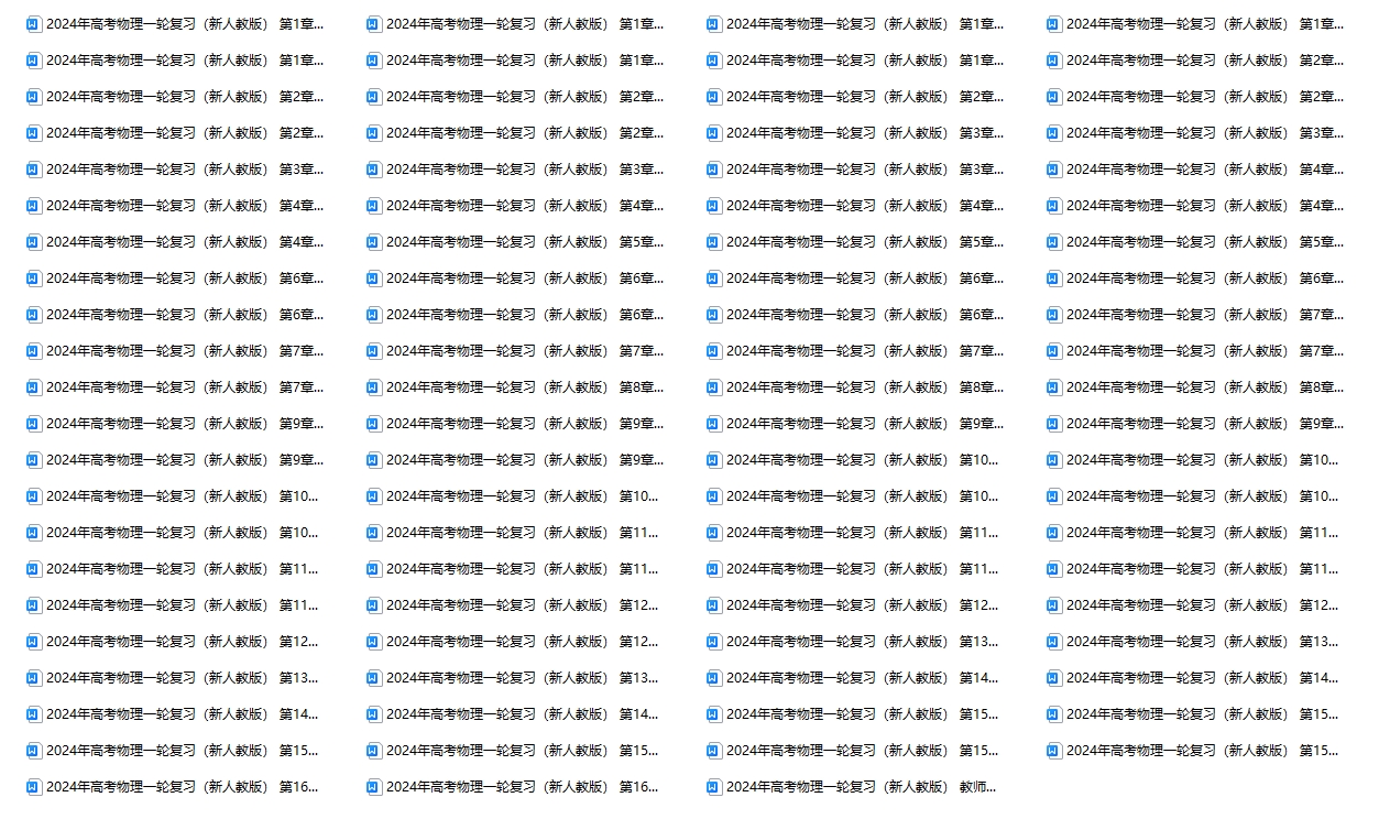 【复习资料】2024年高考物理一轮复习（新人教版）知识点讲解！