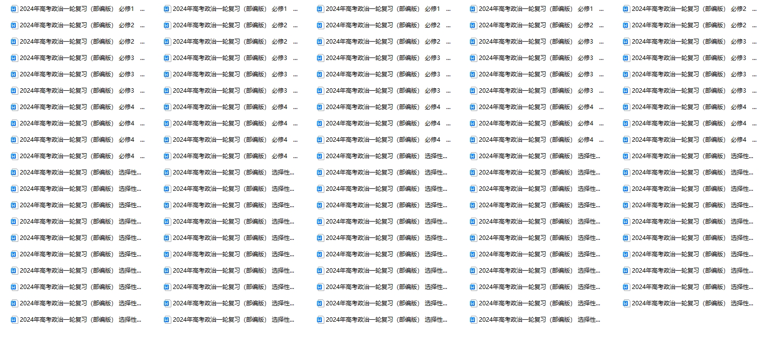 【复习资料】2024年高考政治一轮复习（部编版）知识点讲解！