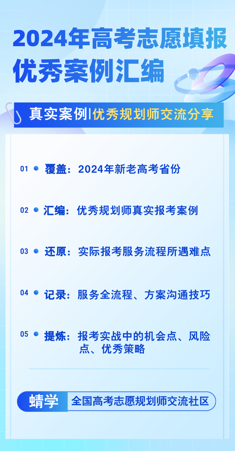 《2024年高考志愿规划师报考案例册》（售罄展示）