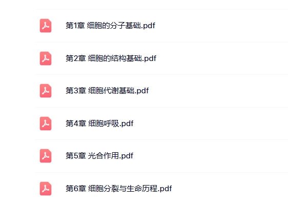 高中生物知识点图文解析