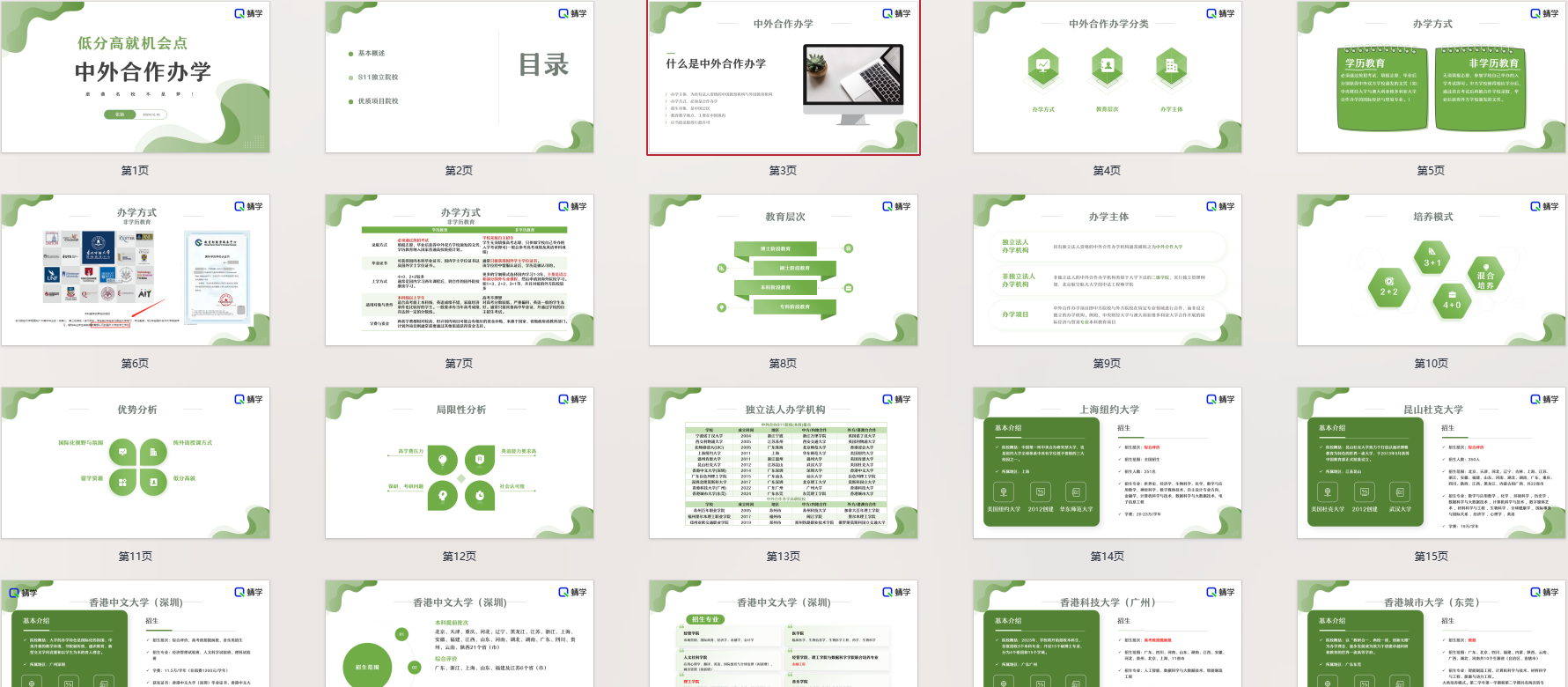 【周精进课件】低分高就机会点——中外合作办学