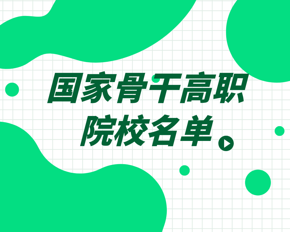《国家骨干高职院校名单》