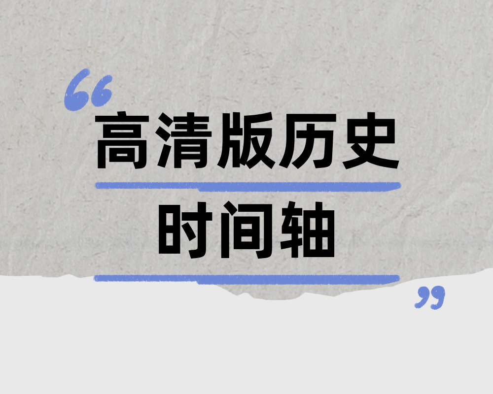《高清版历史时间轴》中外历史大事件一目了然！