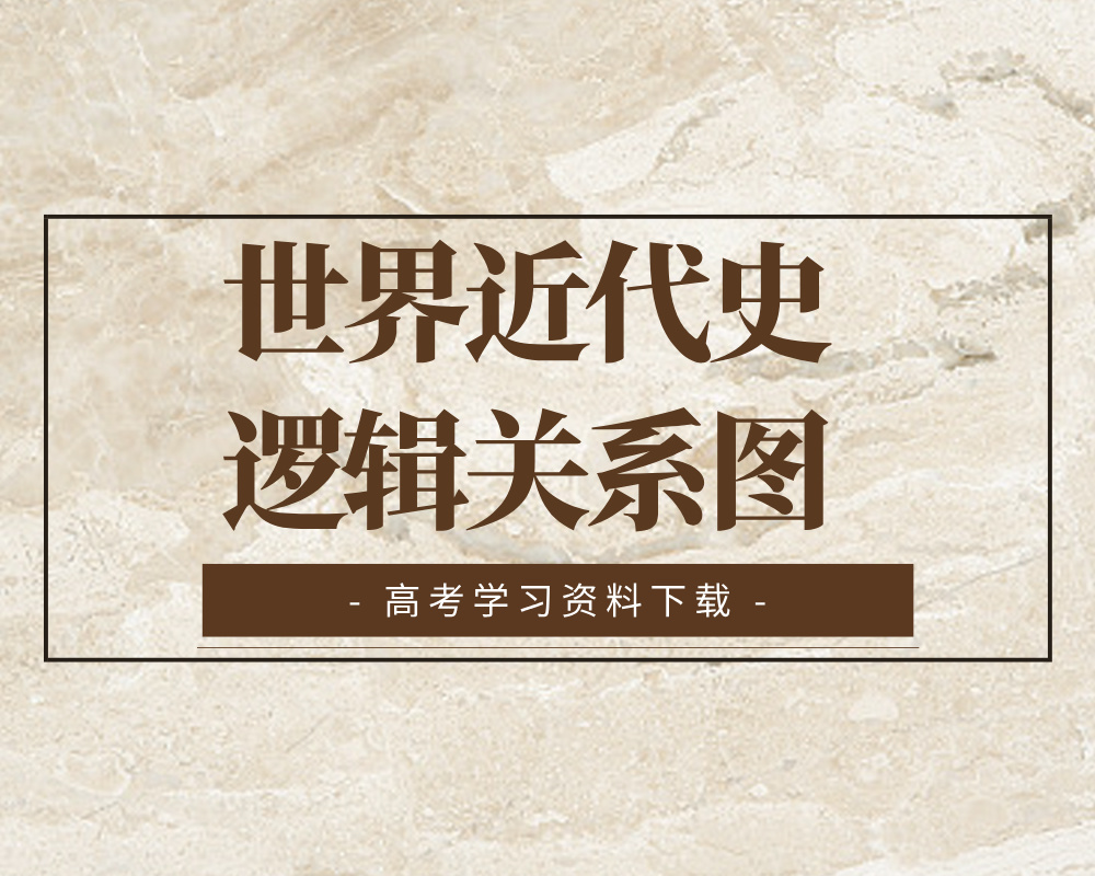 世界近代史逻辑关系图