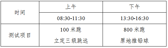 吉林：2025年普通高等学校体育类专业测试考生须知