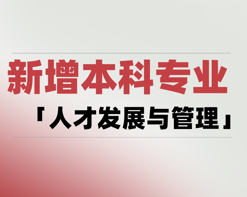 2025 新增本科专业「人才发展与管理」是学什么的?适合哪些考生报考?