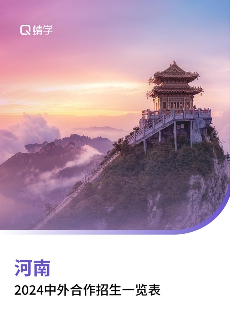 【报告下载】河南2024年中外合作招生一览表