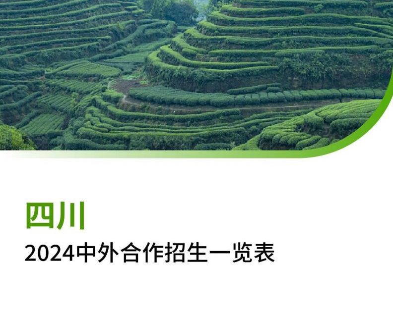 【报告下载】四川2024年中外合作招生一览表