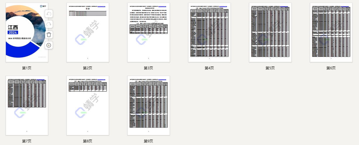 2024年江西本科院校分数波动分析（2025年参考）