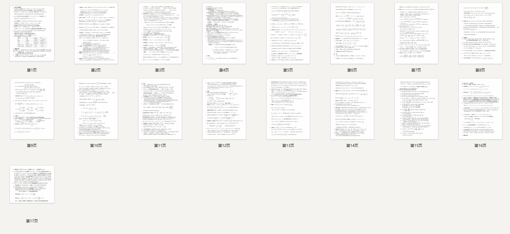 数学高考前必看的100个重点提醒