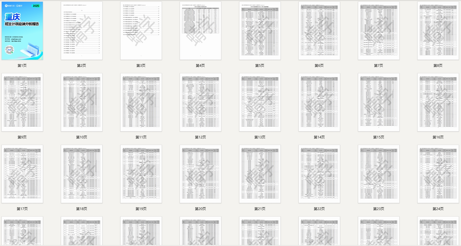 重庆2025年招生计划总体分析报告【蜻学整理】