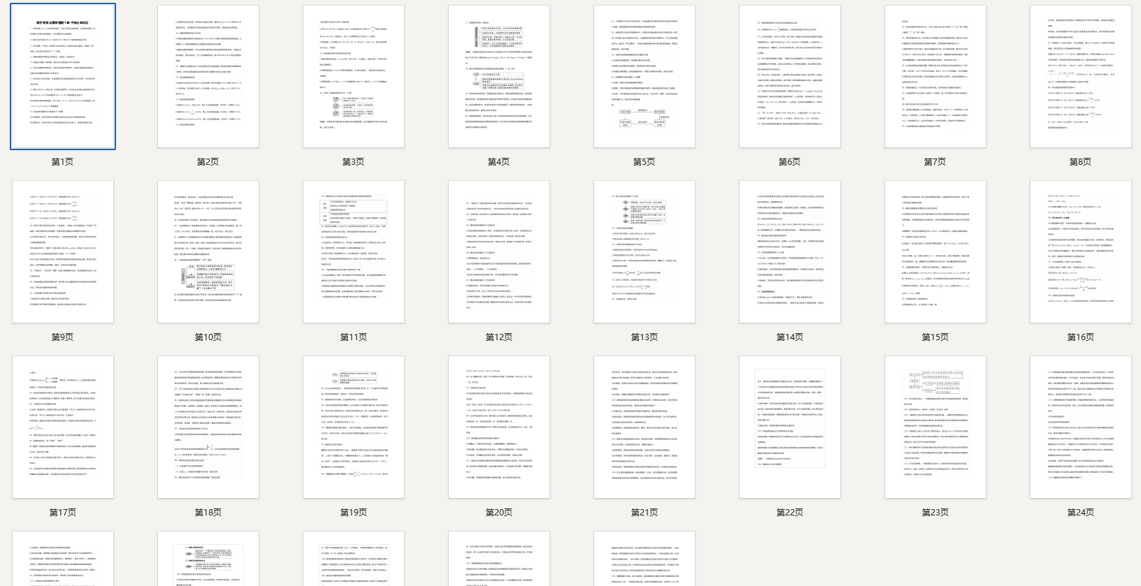 高考数学必须掌握的136个核心知识点，新高三尽量背会