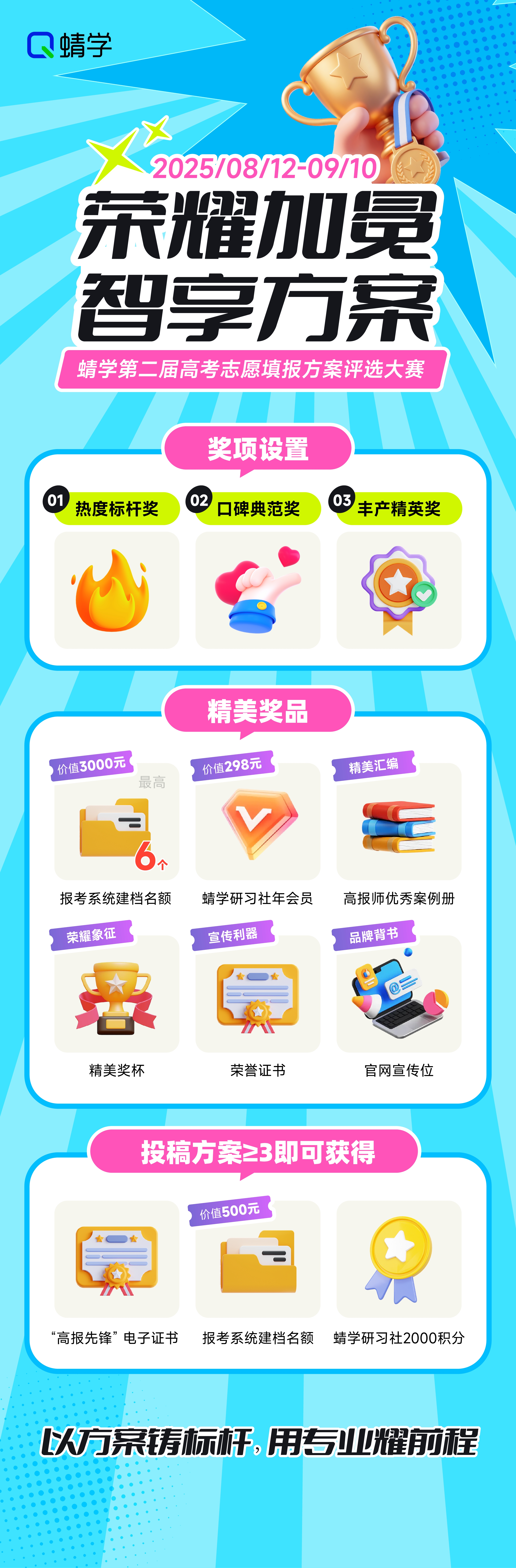 【投稿教程视频】荣耀加冕，智享方案·蜻学第二届高考志愿填报方案投稿教程详解视频