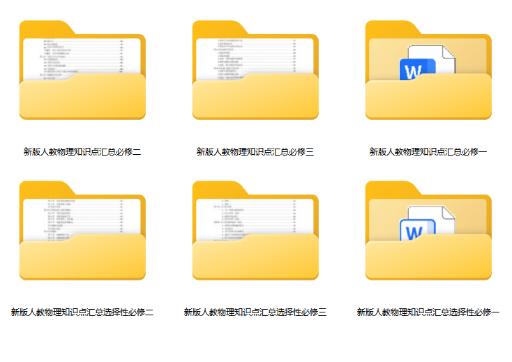 高中物理《全册知识点梳理》2025版