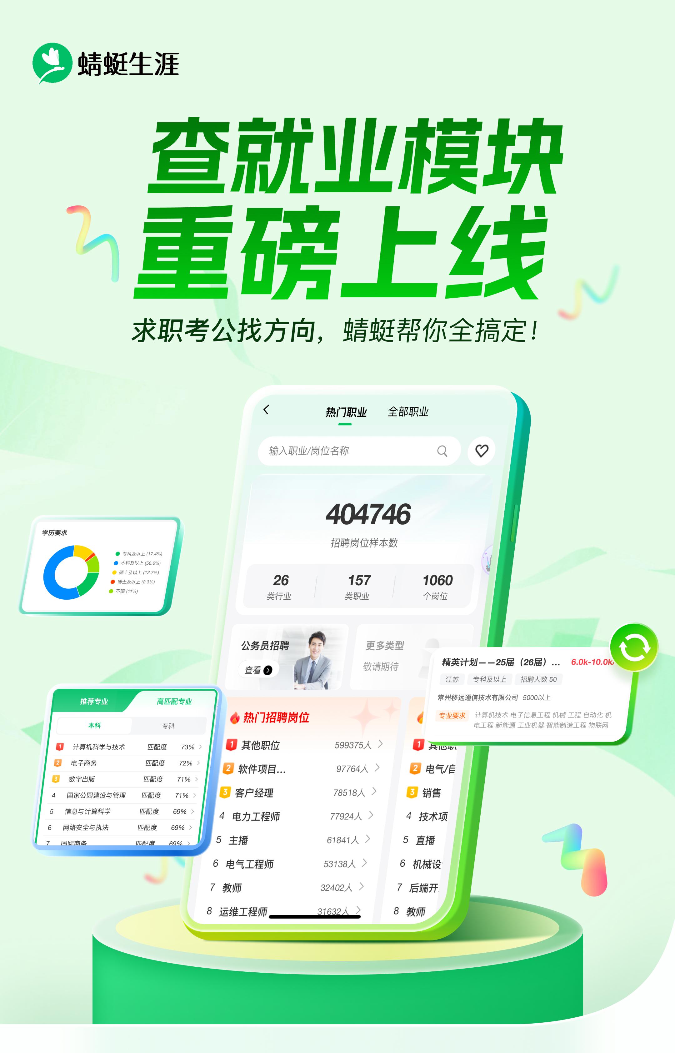 求职考公找方向，蜻蜓帮你全搞定!