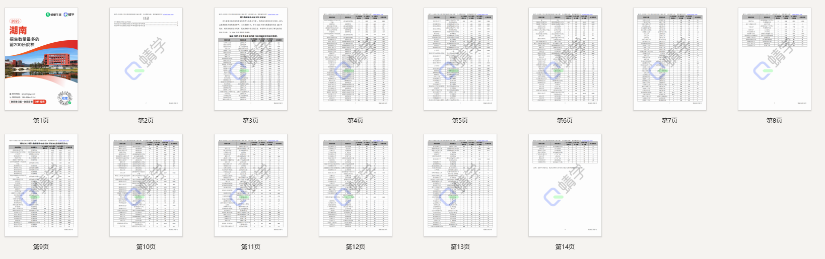 2025年湖南招生数量最多的前200所院校-本科