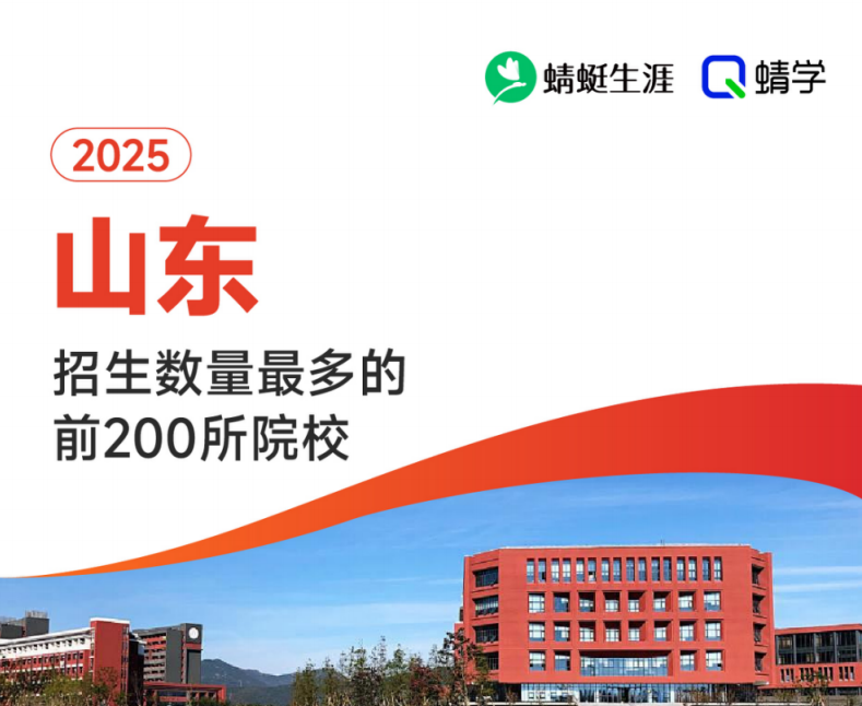 2025年山东招生数量最多的前200所院校-本科