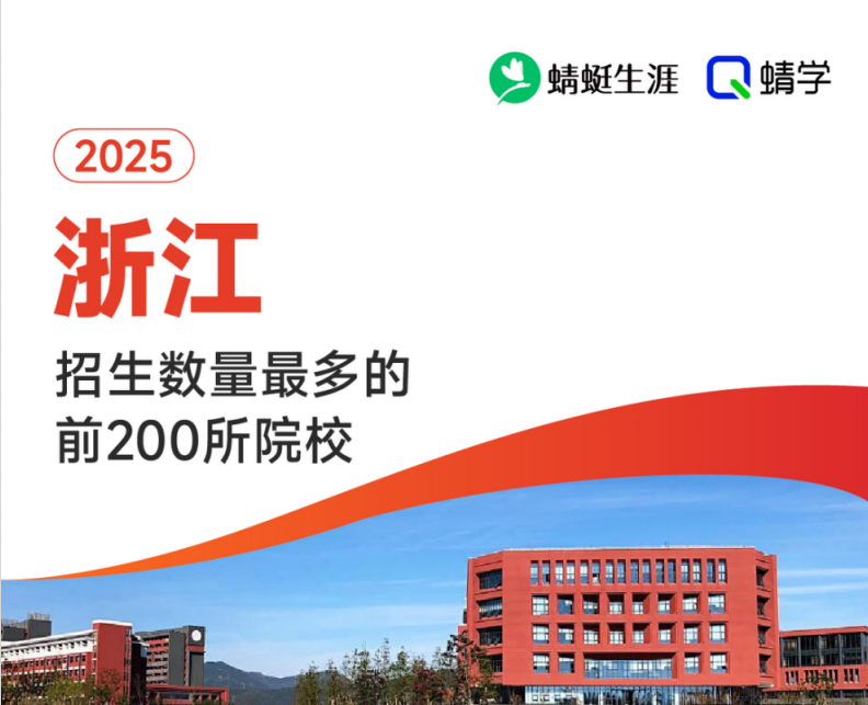 2025年浙江招生数量最多的前200所院校-本科