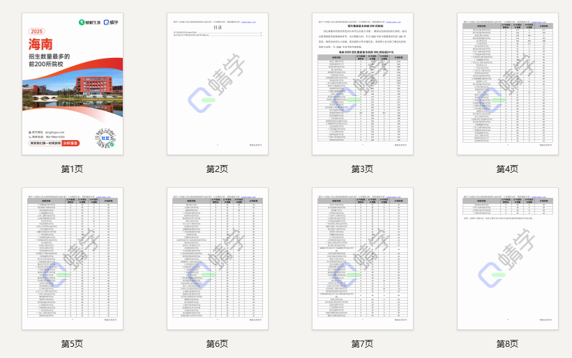 【10.24有更新！】2025年海南招生数量最多的前200所院校-专科