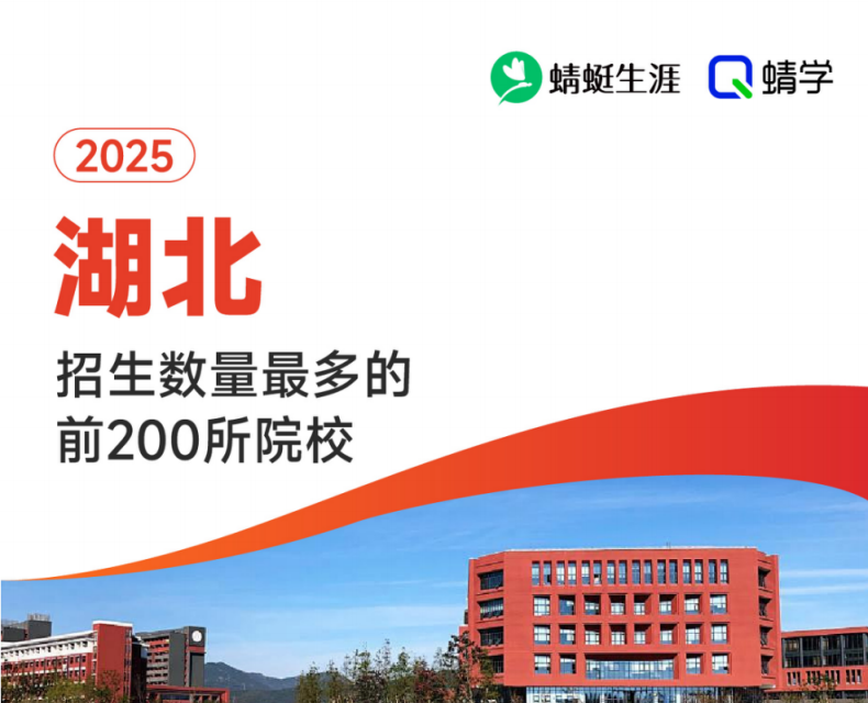 【10.24有更新！】2025年湖北招生数量最多的前200所院校-专科