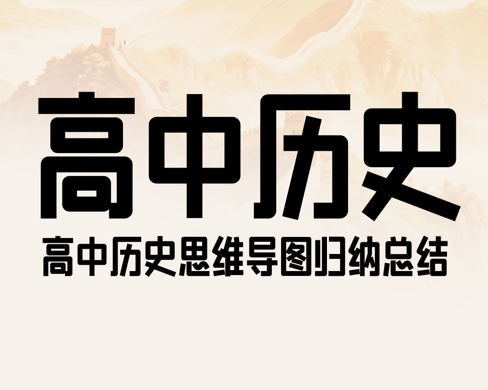 高中历史思维导图归纳总结