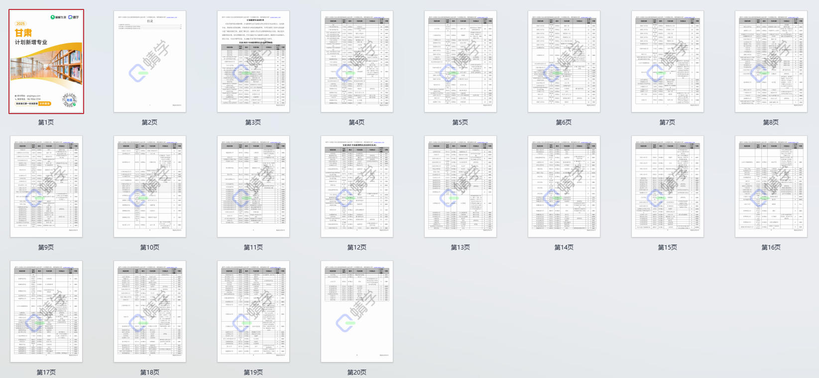 2025年甘肃计划新增专业计划数前200-本科