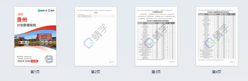 2025年贵州计划新增院校