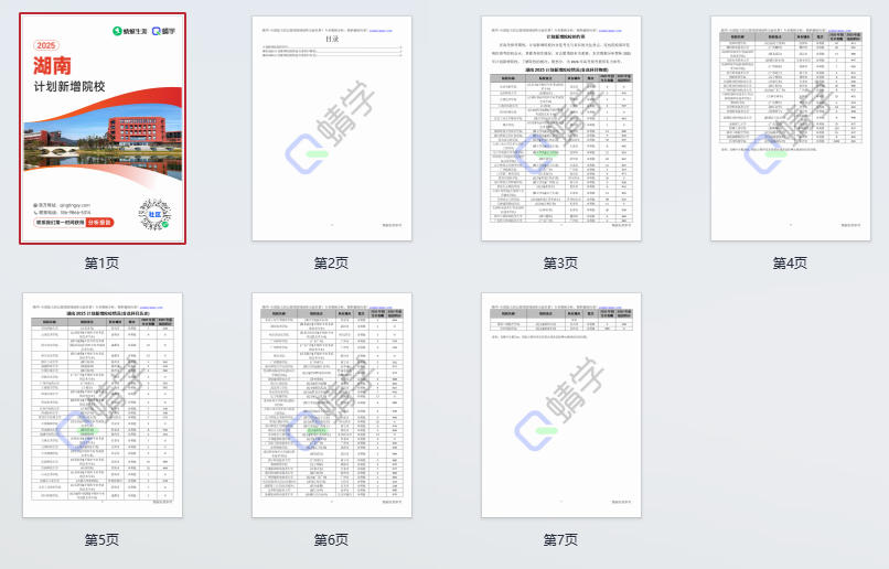 2025年湖南计划新增院校
