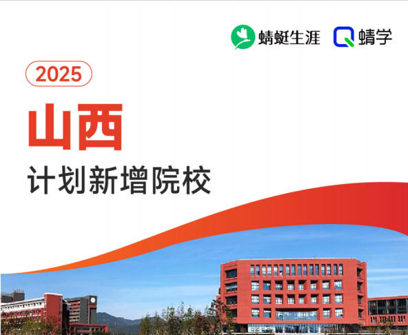2025年山西计划新增院校