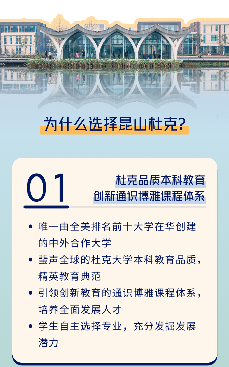 昆山杜克2026本科综合评价招生入学申请启动！