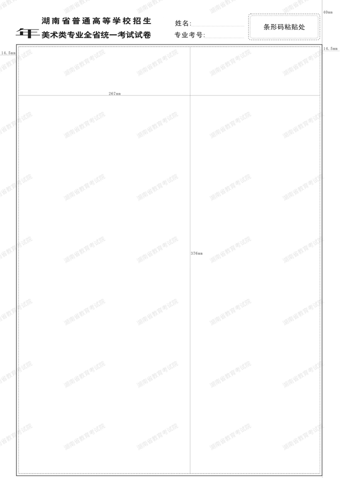 湖南：2026年普通高校招生美术类专业统一考试温馨提示