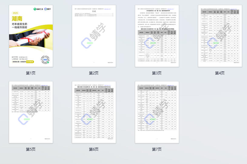 2025年湖南对本省招生的一线城市院校-专科