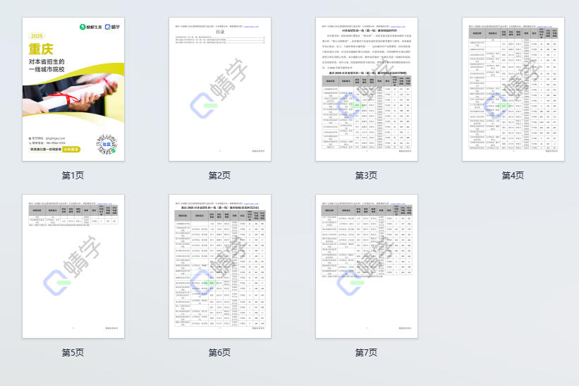 2025年重庆对本省招生的一线城市院校-专科