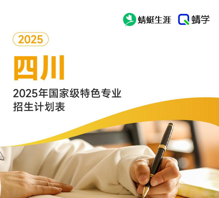 2025年四川国家级特色专业招生计划表-本科