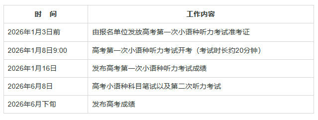 北京：2026年普通高等学校招生外语（非英语）听力考试考生须知