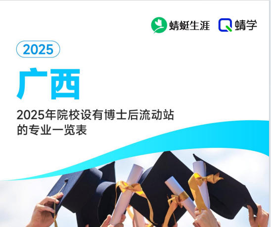 2025年广西设有博士后流动站的专业一览表-本科