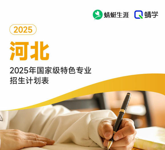 2025年河北国家级特色专业招生计划表-专科