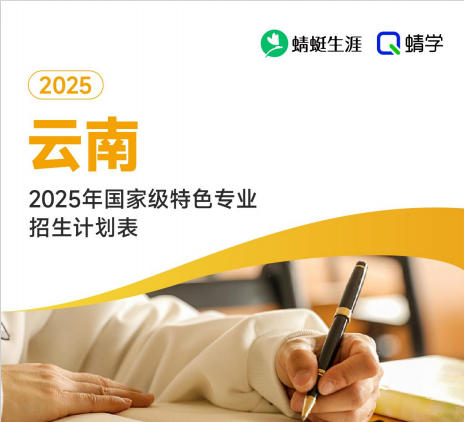 2025年云南国家级特色专业招生计划表-专科