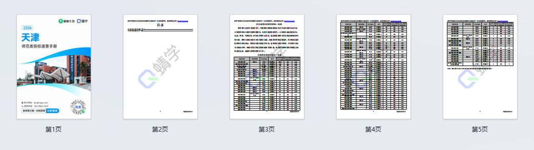 对天津省招生的师范院校一览表—本科