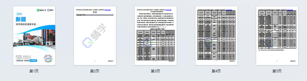 对新疆省招生的师范院校一览表—本科