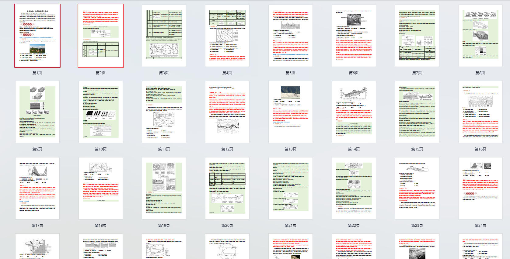 高考地理：地质地貌提分突破