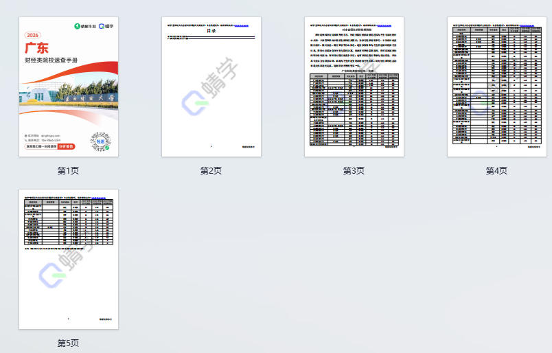 对广东省招生的财经类院校一览表—本科