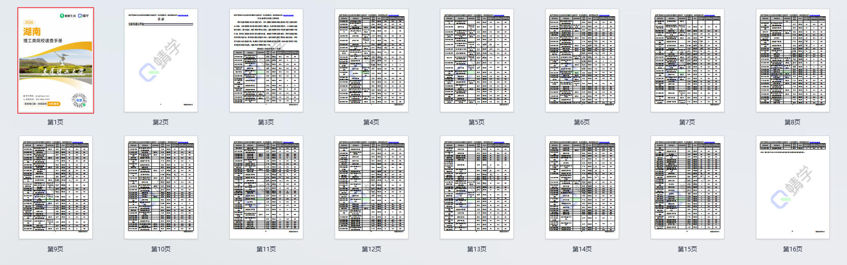 对湖南省招生的理工类院校一览表—本科