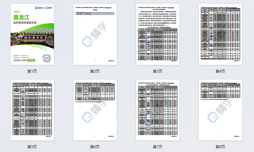 对黑龙江省招生的医药类院校一览表—本科