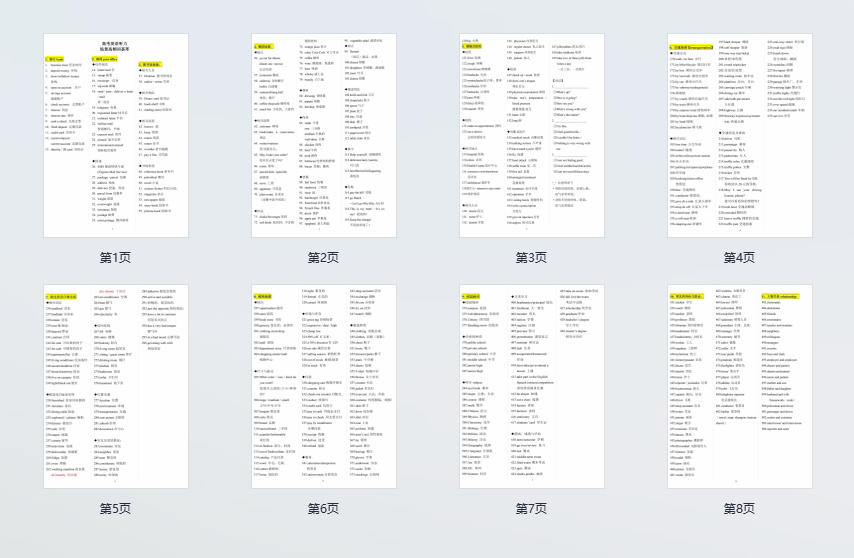 高中英语：听力常考词汇归纳
